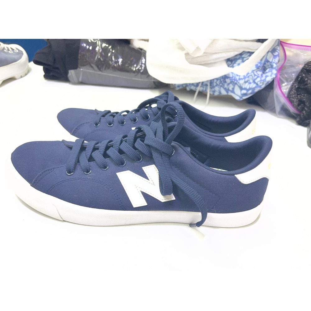 New Balance All Coasts 210 Navy Canvas Fresh Foam Sneakers AM210BW Mens 11.5